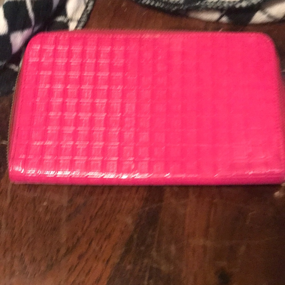 Hot pink wallet